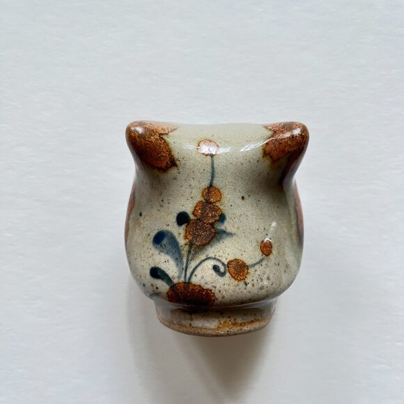 Tonala Pottery Folk Art Owl from Mexico - Picture 3 of 3